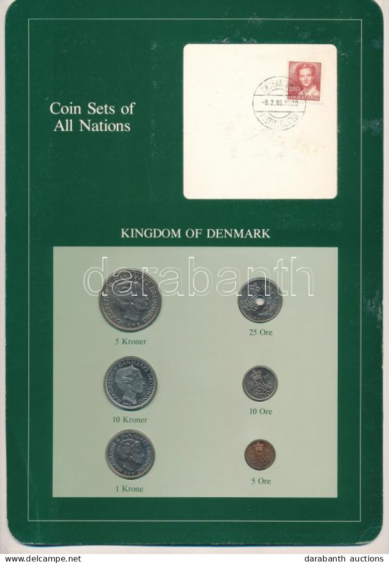 Dánia 1984-1987. 5ö-5K (6xklf), "Coin Sets Of All Nations" Forgalmi Szett Felbélyegzett Kartonlapon T:UNC Kis Patina, A  - Non Classificati