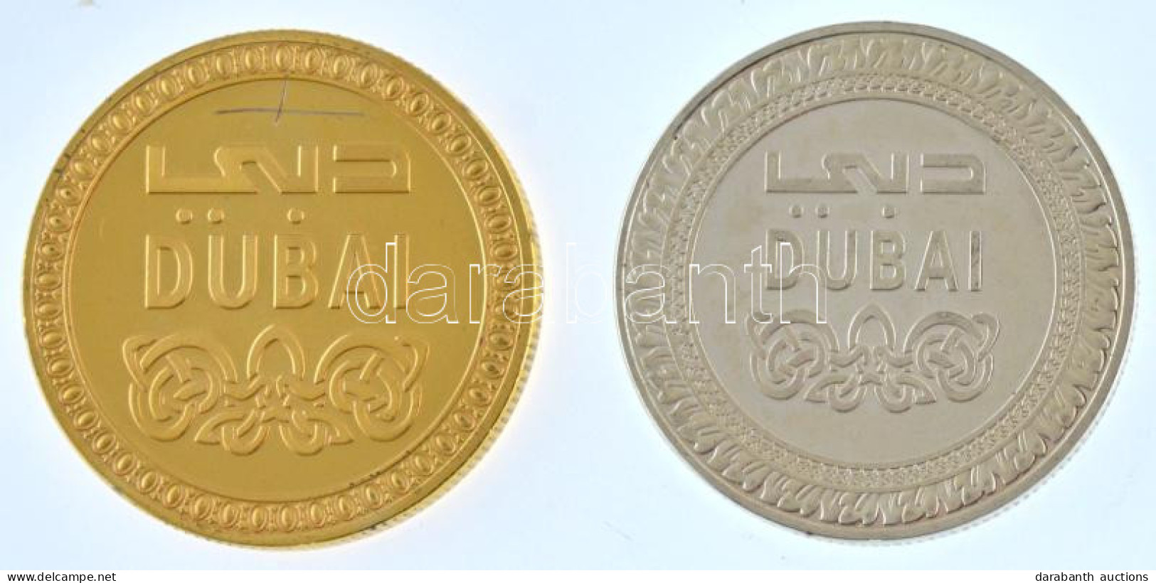 Egyesült Arab Emírségek DN "Dubaj" Aranyozott és Ezüstözött Emlékérem (40mm, 2xklf) T:1- (eredetileg PP) Fo., Egyiken Ka - Unclassified