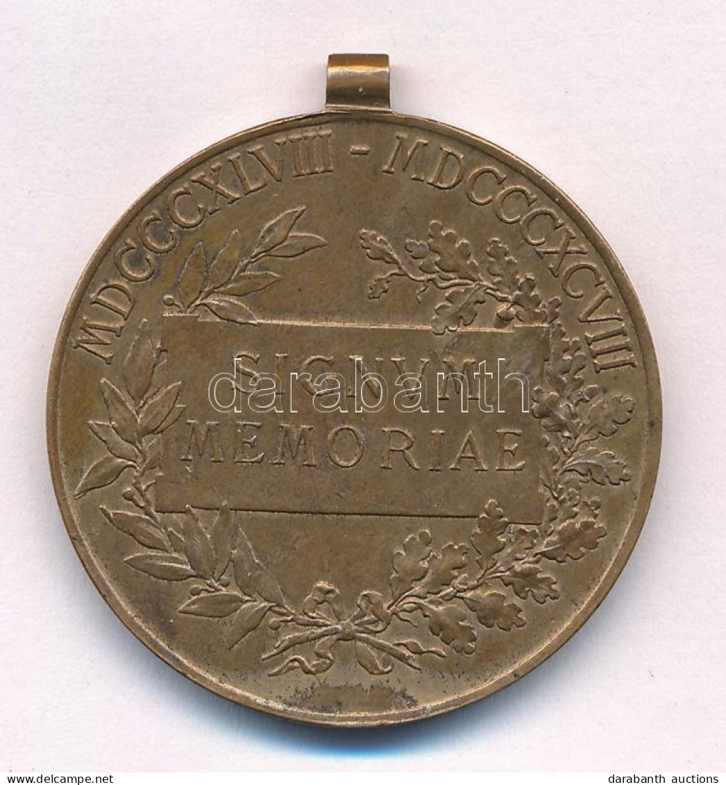 1898. "Jubileumi Emlékérem A Fegyveres Erő Számára / Signum Memoriae (AVSTR)" Bronz Kitüntetés Mellszalag Nélkül T:AU Pa - Zonder Classificatie