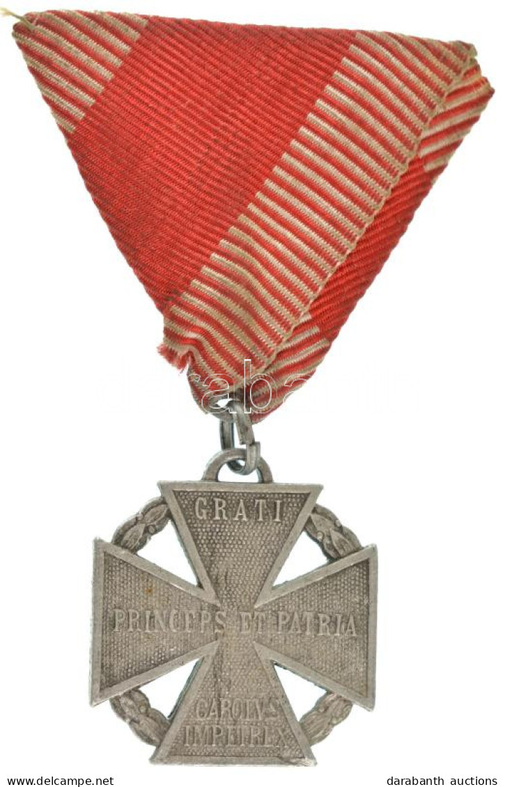 1916. "Károly-csapatkereszt" Al Kitüntetés Eredeti Mellszalagon T:XF Hungary 1916. "Charles Troop Cross" Al Decoration W - Ohne Zuordnung