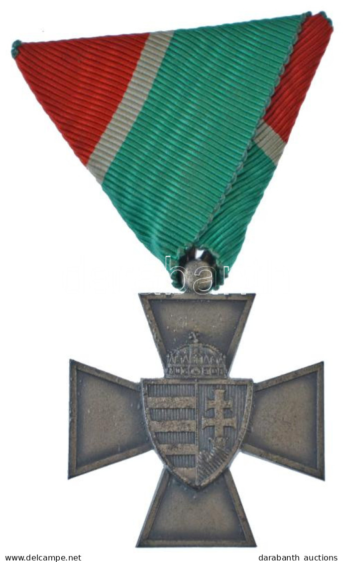 1940. "Nemzetvédelmi Kereszt" Ezüstözött Bronz Kitüntetés Modern Mellszalagon T:XF  Hungary 1940. "National Defense Cros - Ohne Zuordnung