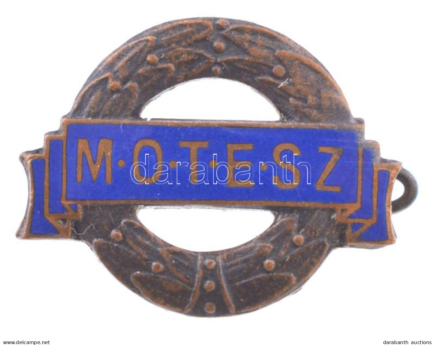 ~1920-1930. "MOTESZ" Zománcozott Jelvény Bronz Fokozata "BERÁN N. BPEST" Gyártói Jelzéssel (15x19mm) T:AU - Ohne Zuordnung