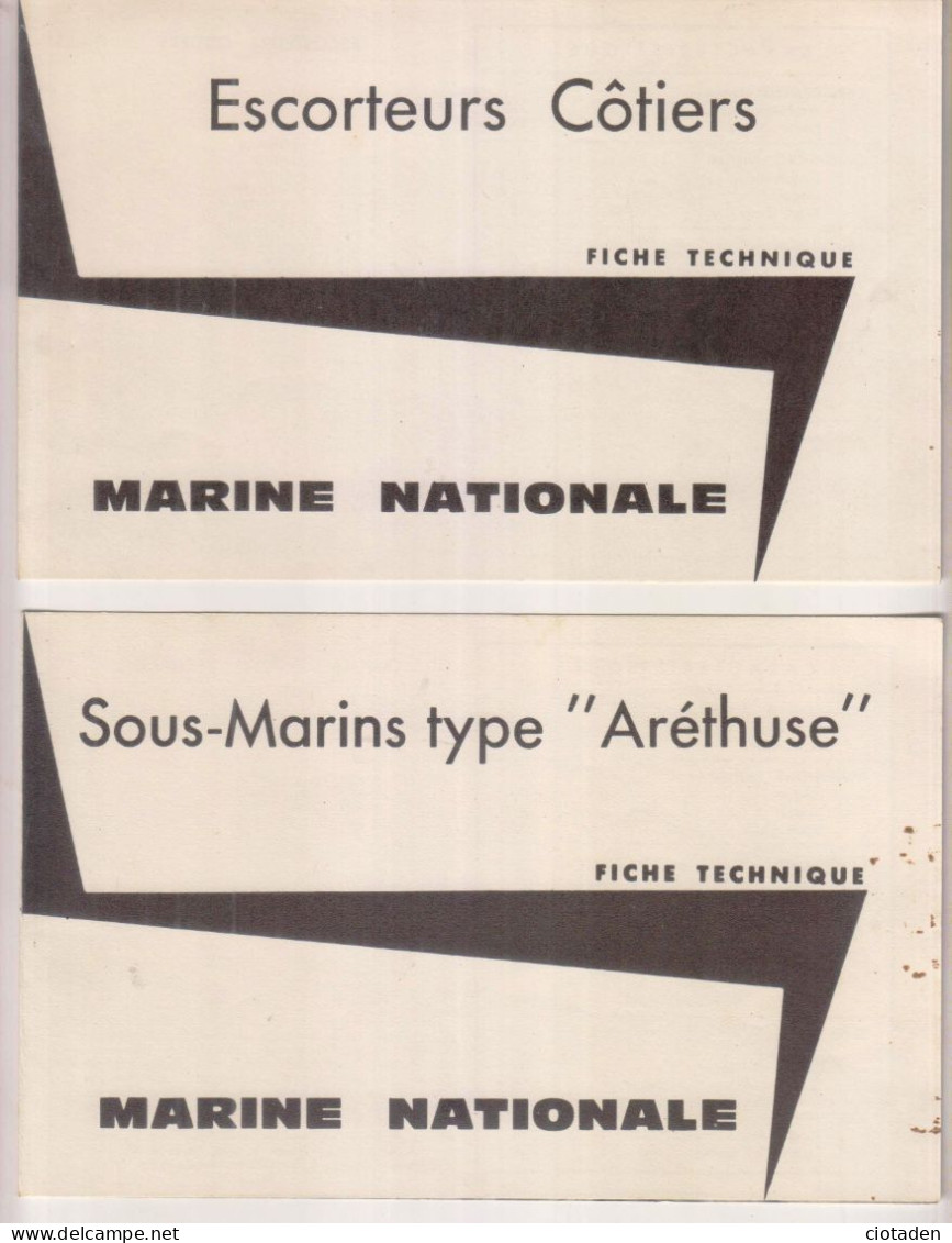 Fiches Techniques Marine Nationale - Bateaux