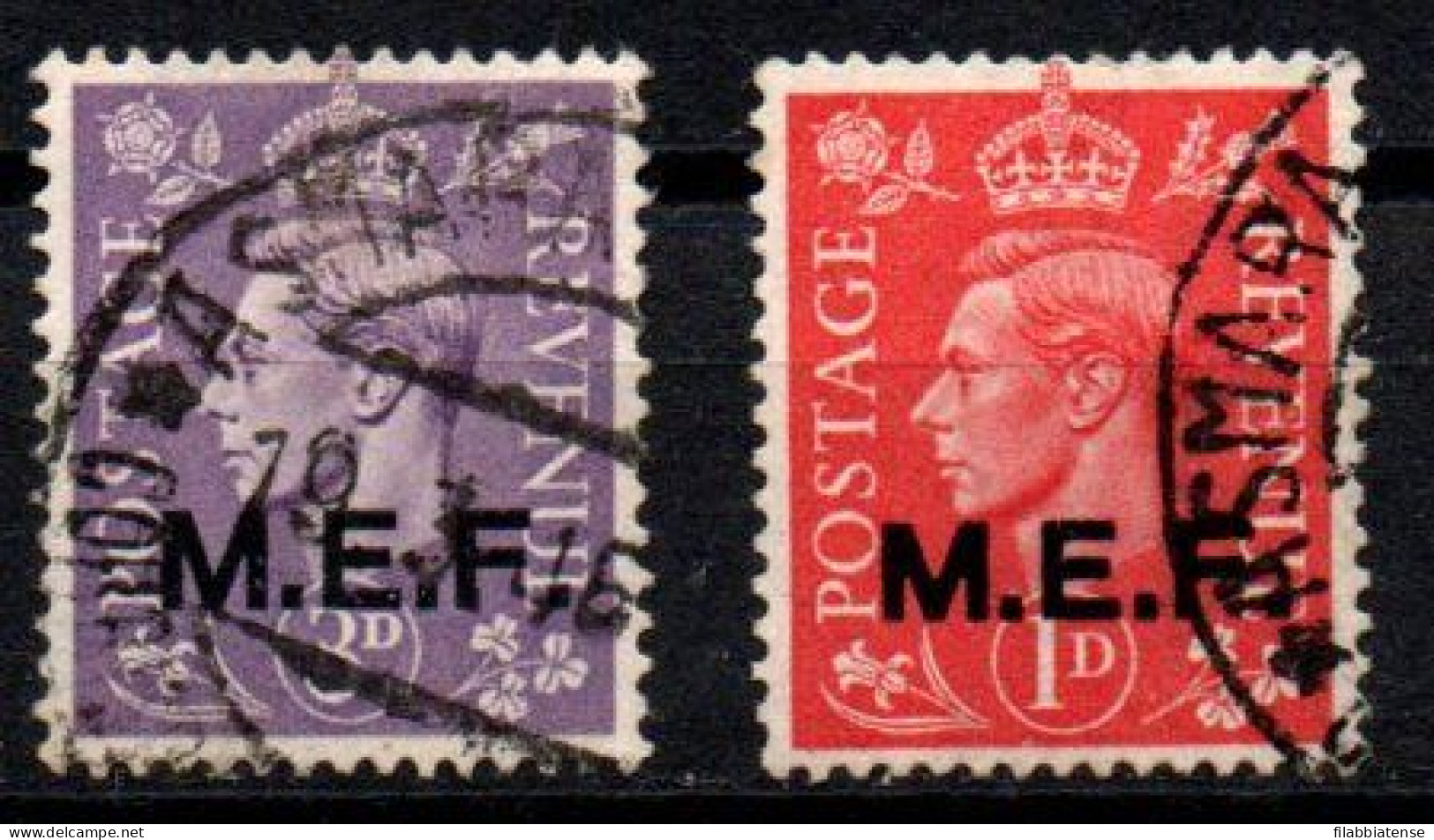 1942 - Italia Regno - Occupazione Inglese - M.E.F. 1 + 4    ---- - Occ. Britanique MEF