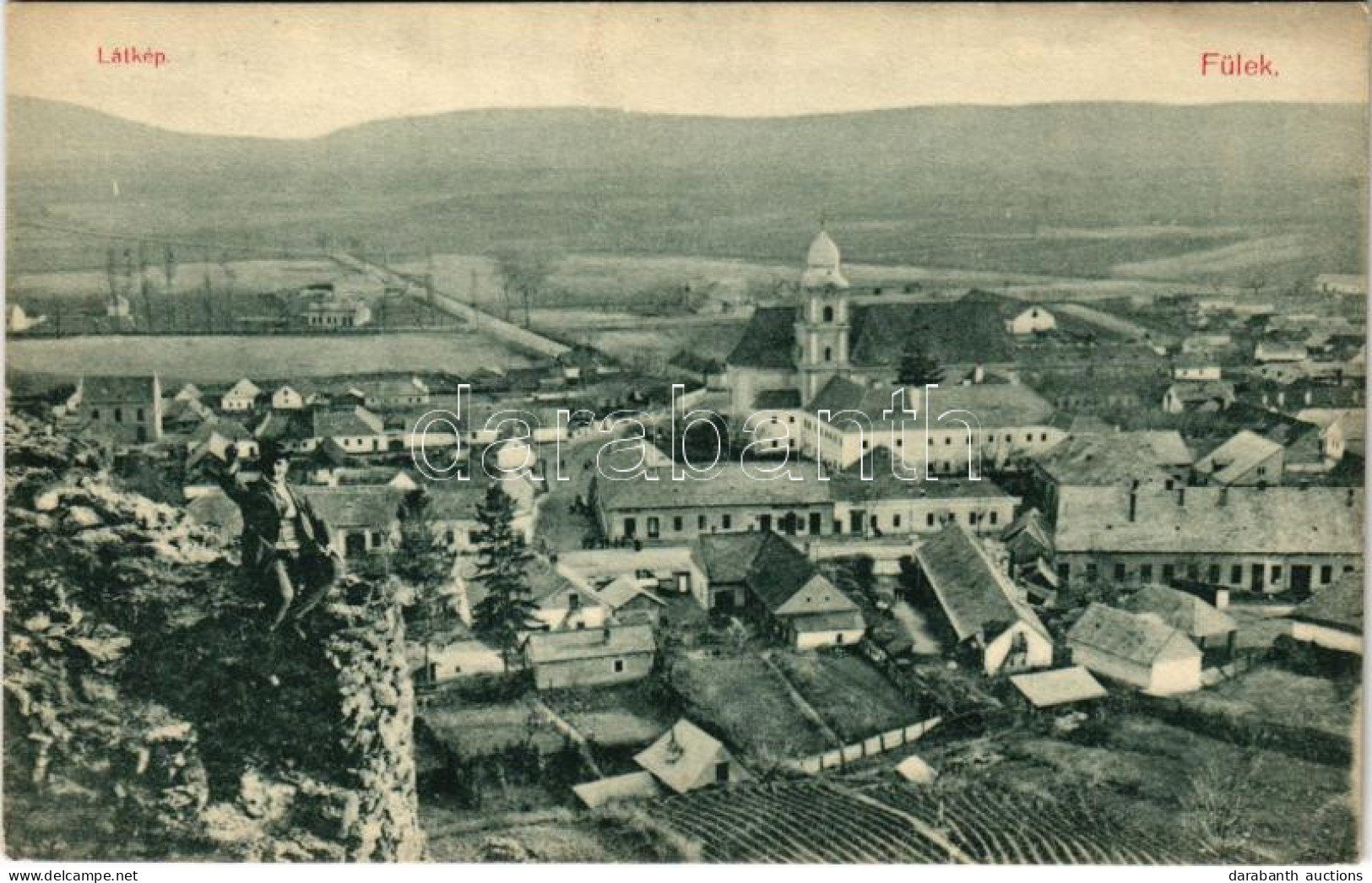 * T2/T3 Fülek, Filakovo; Látkép A Várból. Krämer Jeremiás Kiadása / General View From The Castle - Non Classificati