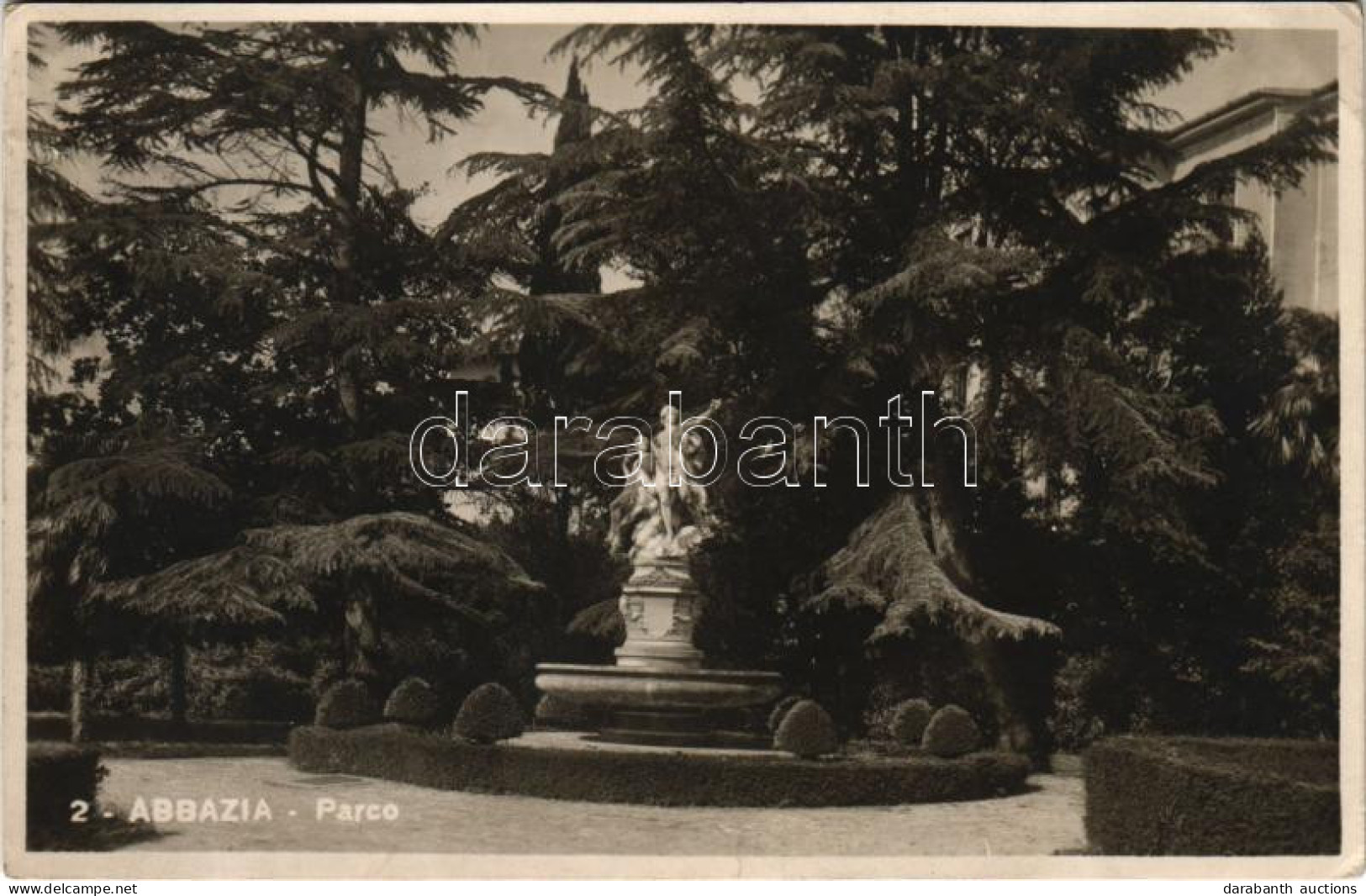 T2/T3 1927 Abbazia, Opatija; Parco / Park (EK) - Non Classificati