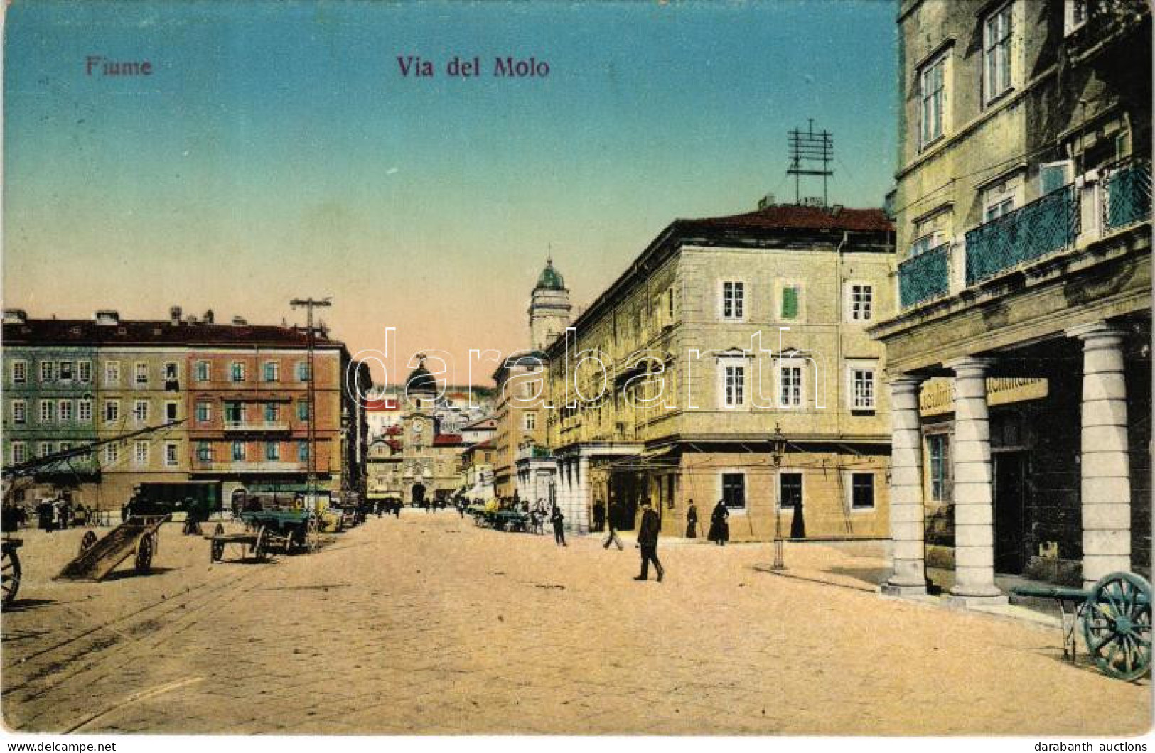 T2/T3 1913 Fiume, Rijeka; Via Del Molo - Unclassified