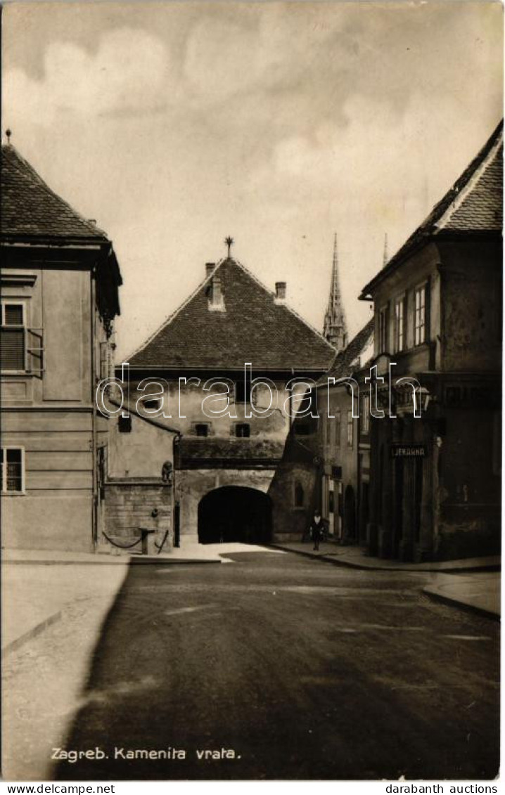 * T2/T3 1932 Zagreb, Zágráb; Kamenita Vrata, Ljekarna / Kőkapu, Gyógyszertár / Gate, Pharmacy - Sin Clasificación