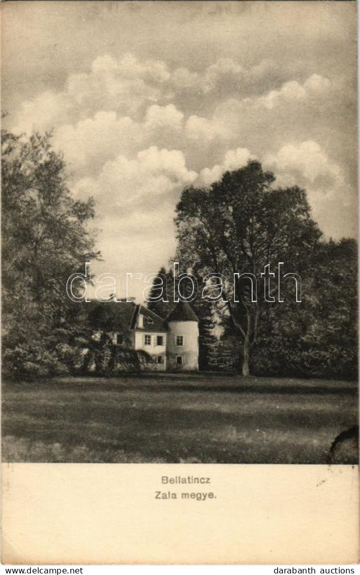 T2/T3 1917 Belatinc, Beltinci, Bellatincz; Bánffy-Zichy-várkastély / Castle (EK) - Non Classés