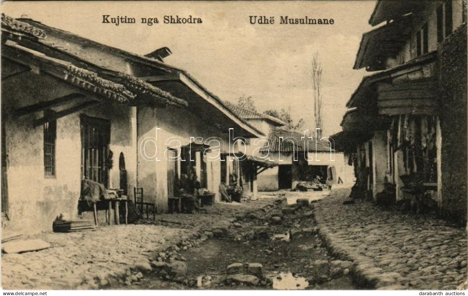 ** T1 Shkoder, Shkodra, Skadar, Skodra, Scutari, Skutari; Udhe Musulmane / Muslim Street - Ohne Zuordnung