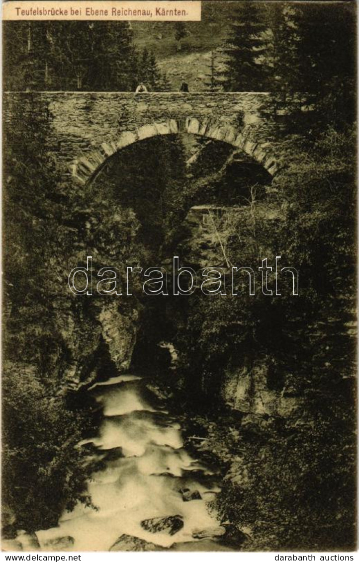 T2/T3 Reichenau, Ebene Reichenau (Kärnten); Teufelsbrücke / Bridge. Photog. Von Paul Schurmann - Unclassified