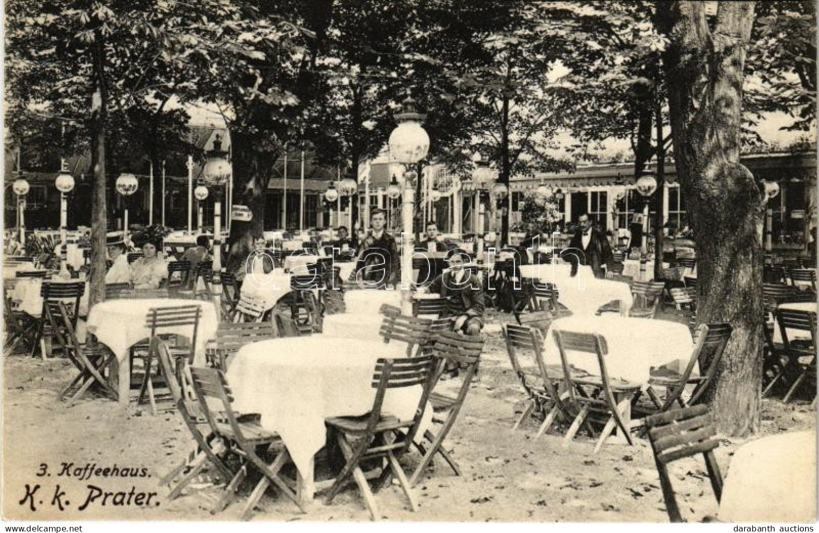 T2 1911 Wien, Vienna, Bécs II. K.k. Prater, Garten In Pertl's Grand Etablissement, 3. Kaffeehaus / Cafe Garden - Unclassified