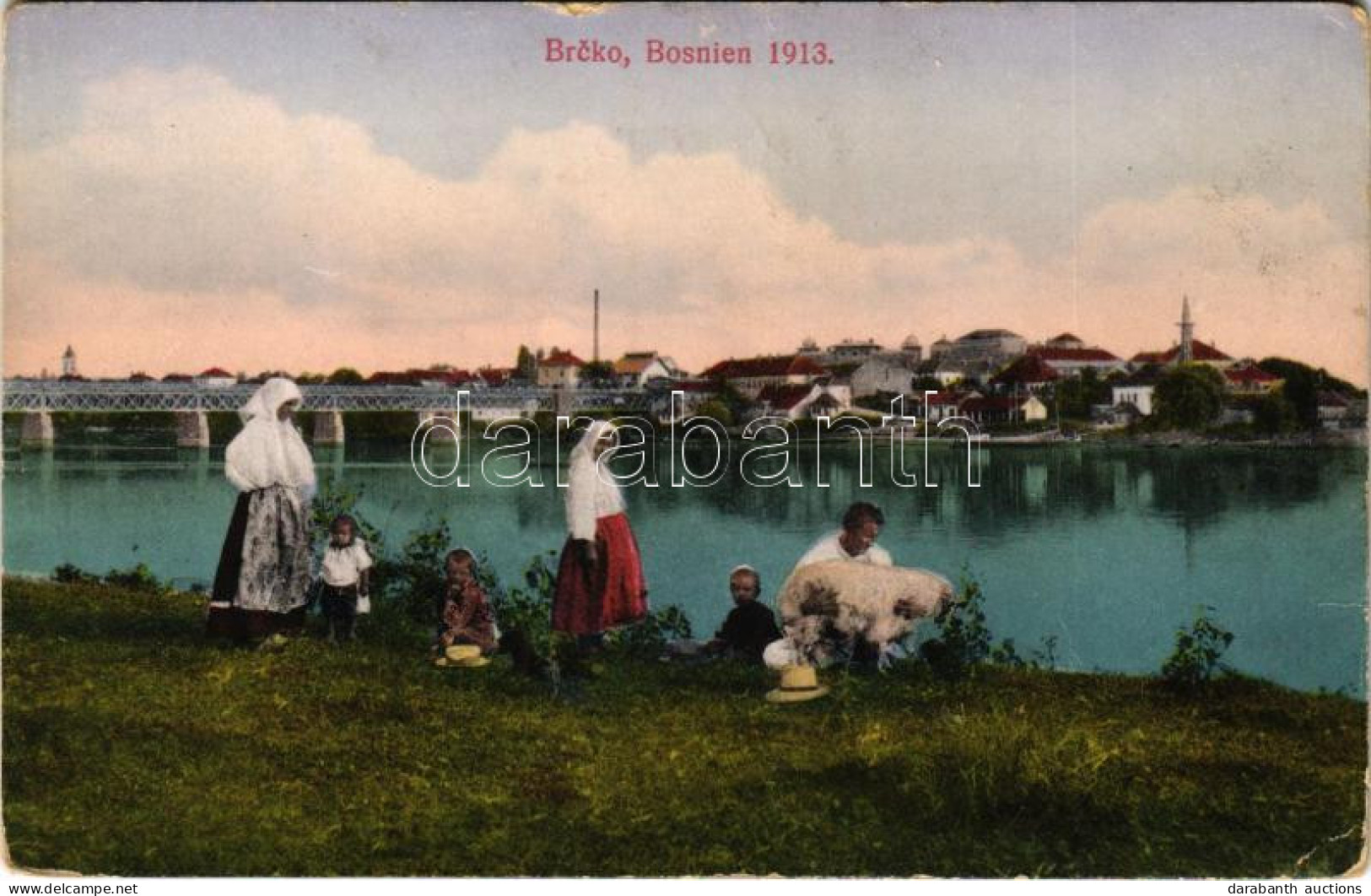 ** T3 Brcko, Brcka; Bosnien 1913 / Railway Bridge Over The Sava River. F. Zeitler (EK) - Non Classés