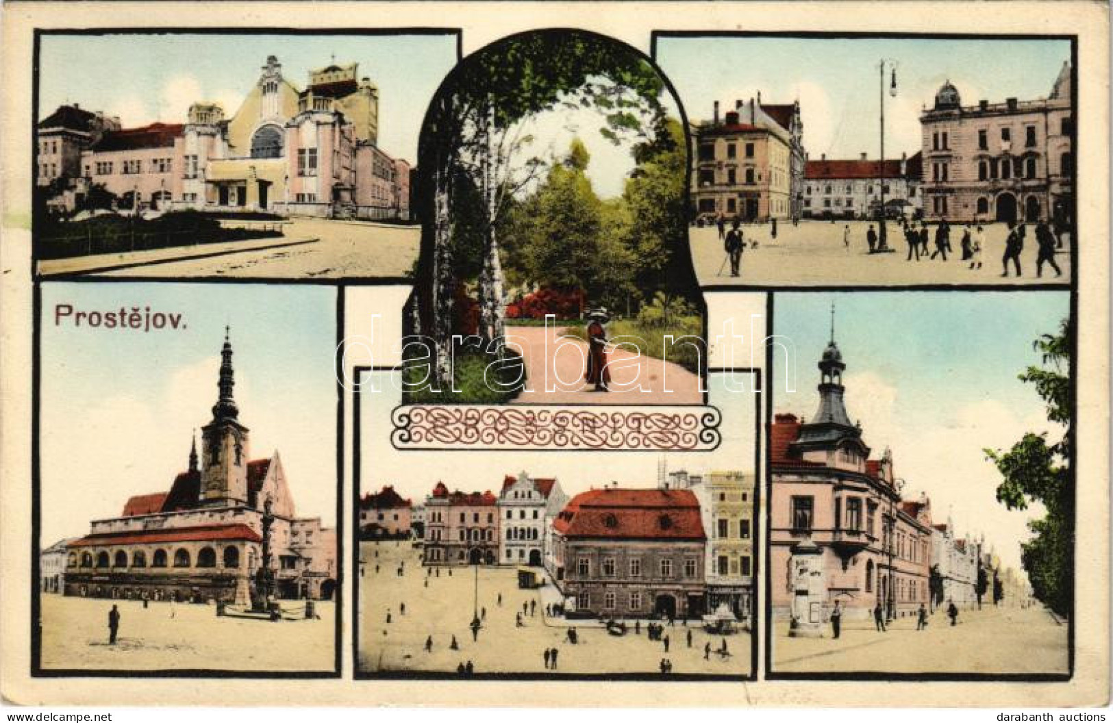 T2 1922 Prostejov, Multi-view Postcard - Unclassified