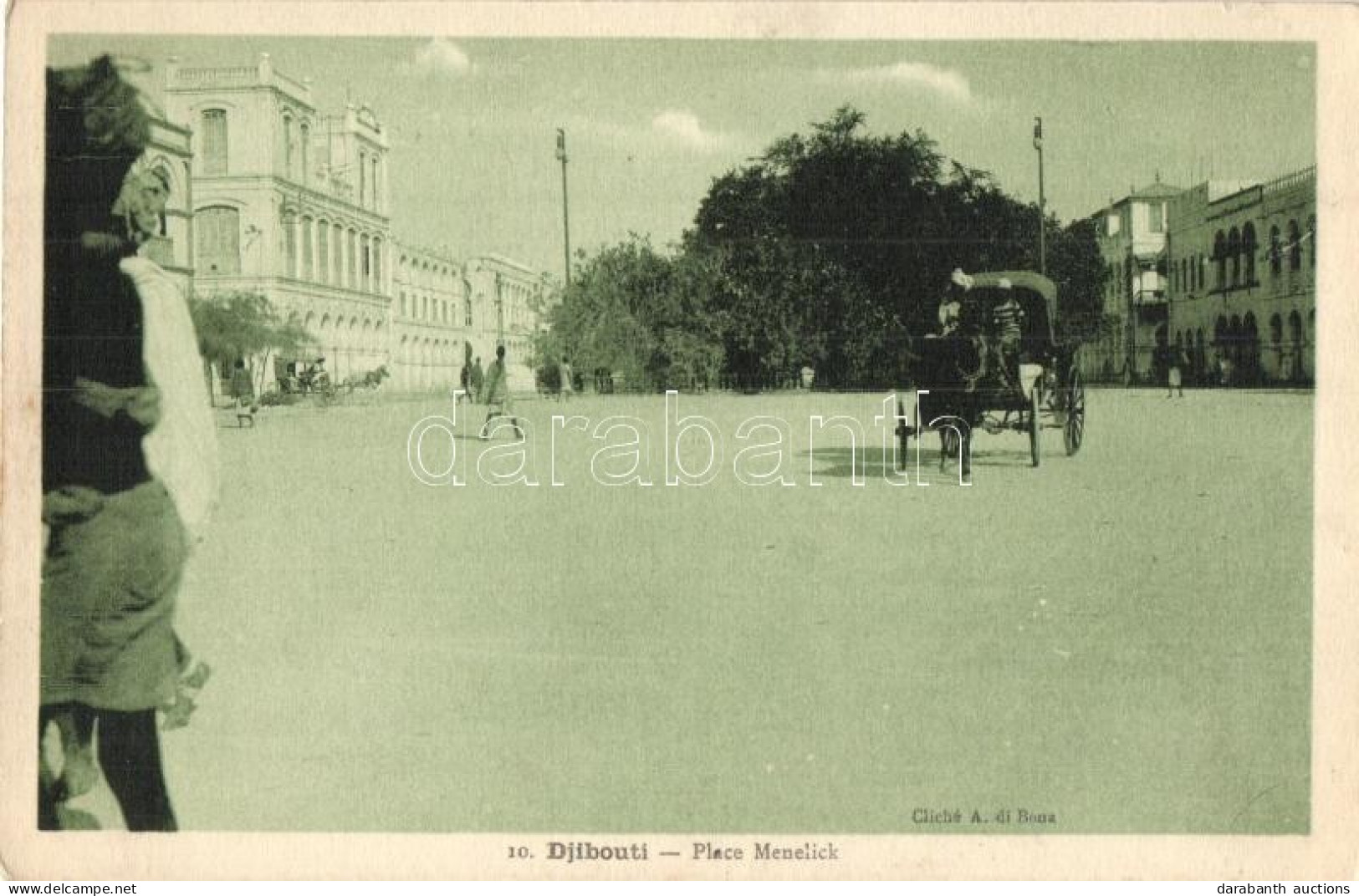 ** T2 Djibouti, Place Menelick / Sqaure With Chariot - Non Classificati