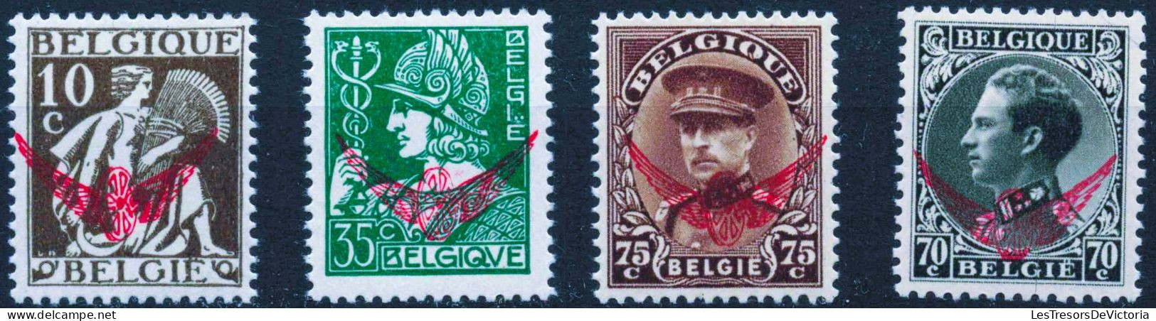 Timbres - Belgique - 1932 - Timbre De Service COB S 16/19* - Cote 26 - Neufs