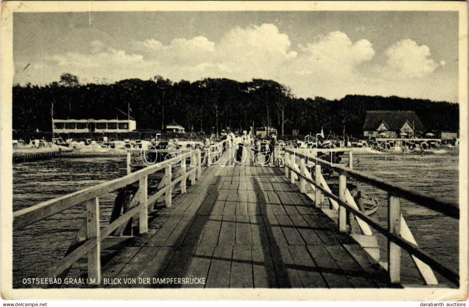 * T2/T3 1931 Graal-Müritz, Blick Von Der Dampferbrücke / Jetty, Port (EK) - Non Classés
