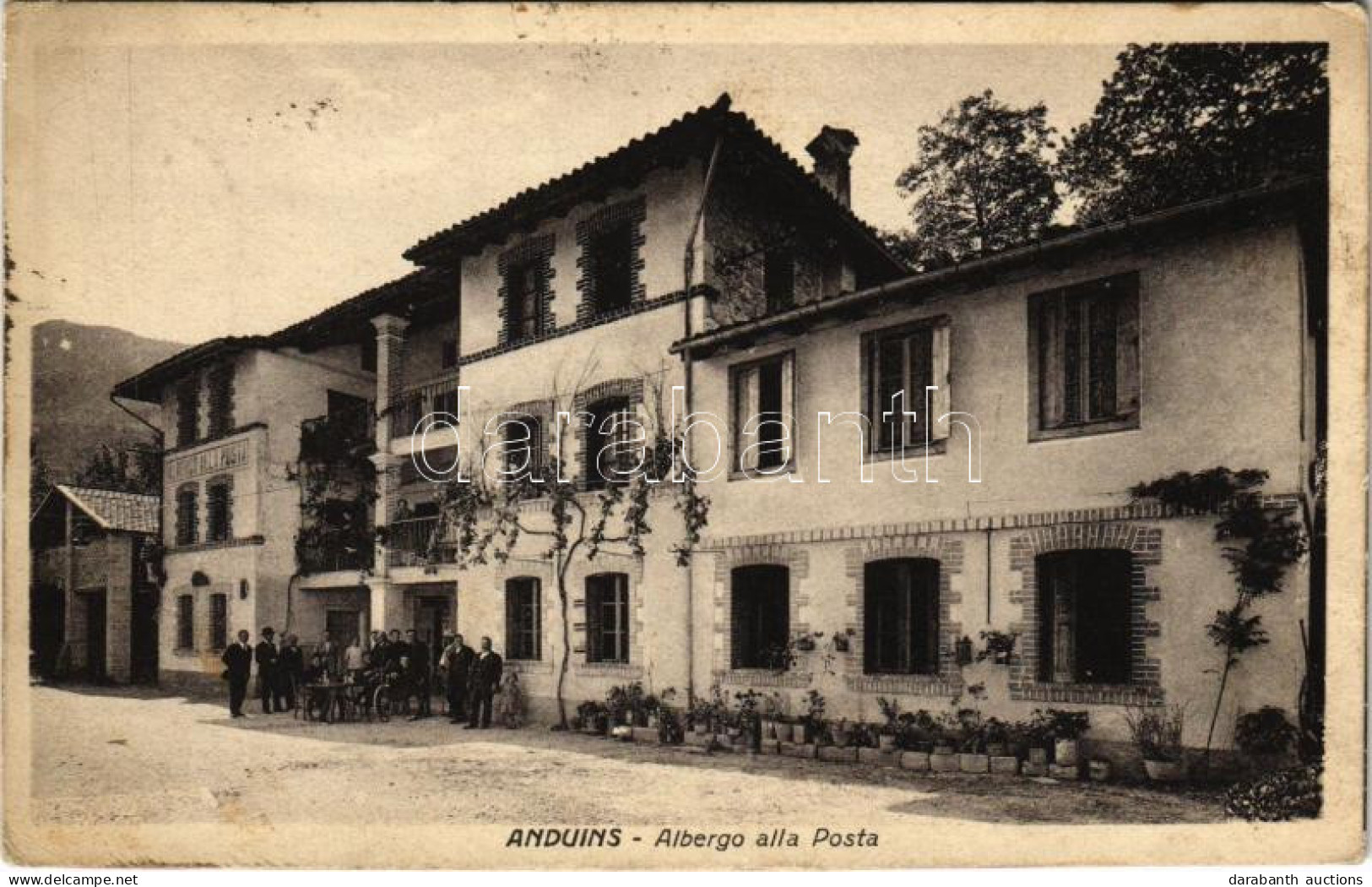 T2/T3 1934 Anduins, Albergo Alla Posta / Hotel (EK) - Non Classés