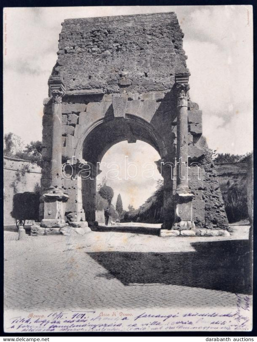 T2/T3 Rome, Roma; Arco Di Druso. Cartolina Gigantesca / Giant Postcard - Unclassified