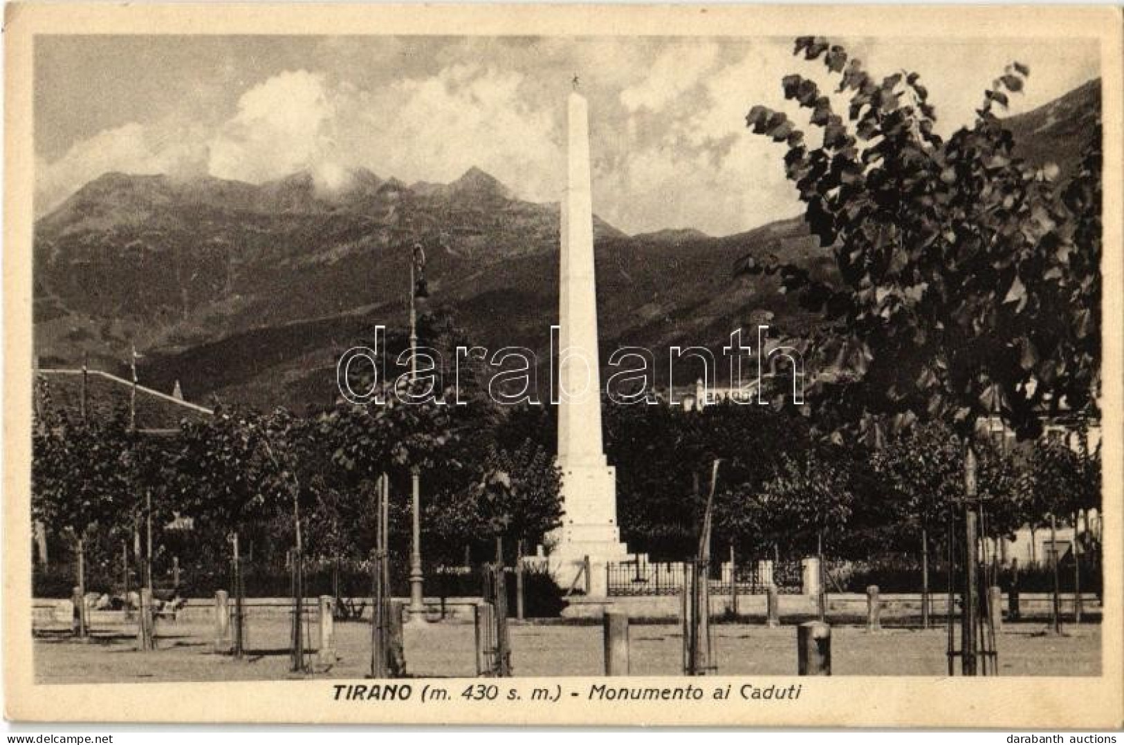 ** T1/T2 Tirano, Monumento Ai Caduti / Monument - Unclassified