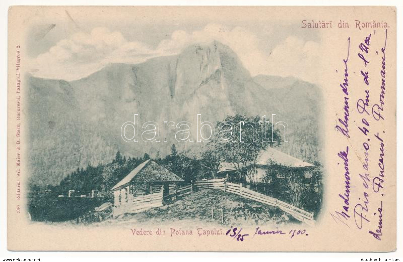 T2/T3 1901 Poiana Tapului, Mountain Rest House. Ad. Maier & D. Stern (EK) - Ohne Zuordnung