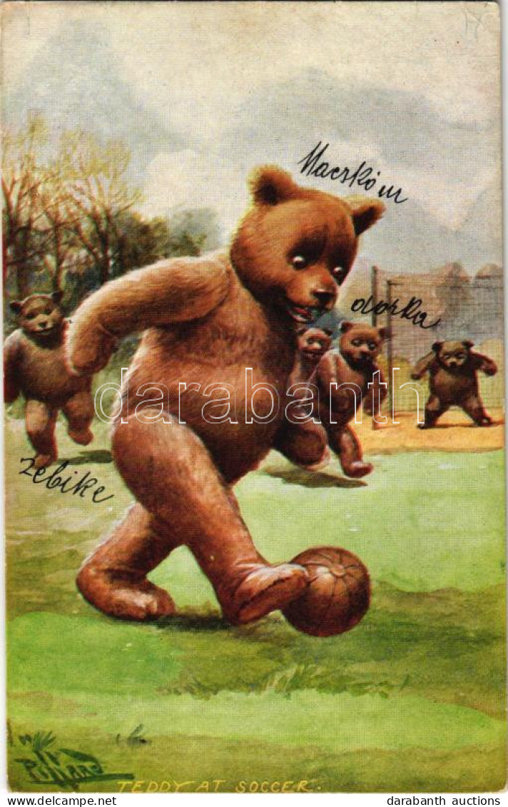 T2/T3 1909 "Teddy At Soccer" Bears, Football S: Pillard (EK) - Ohne Zuordnung