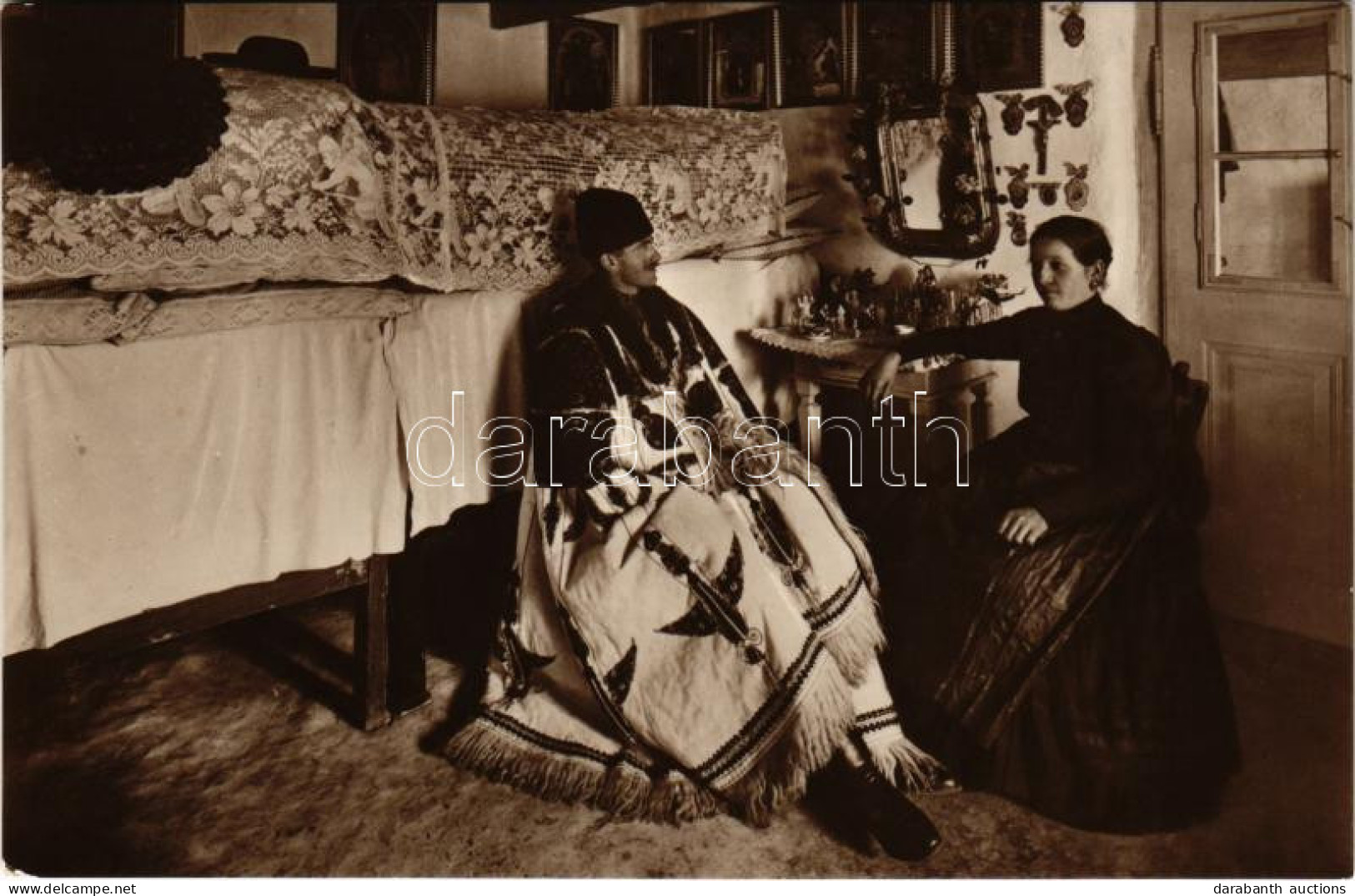 T2 1927 Parasztszoba Belseje, Magyar Folklór / Hungarian Folklore, Interior Of A Peasant House. Photo Erdélyi - Ohne Zuordnung