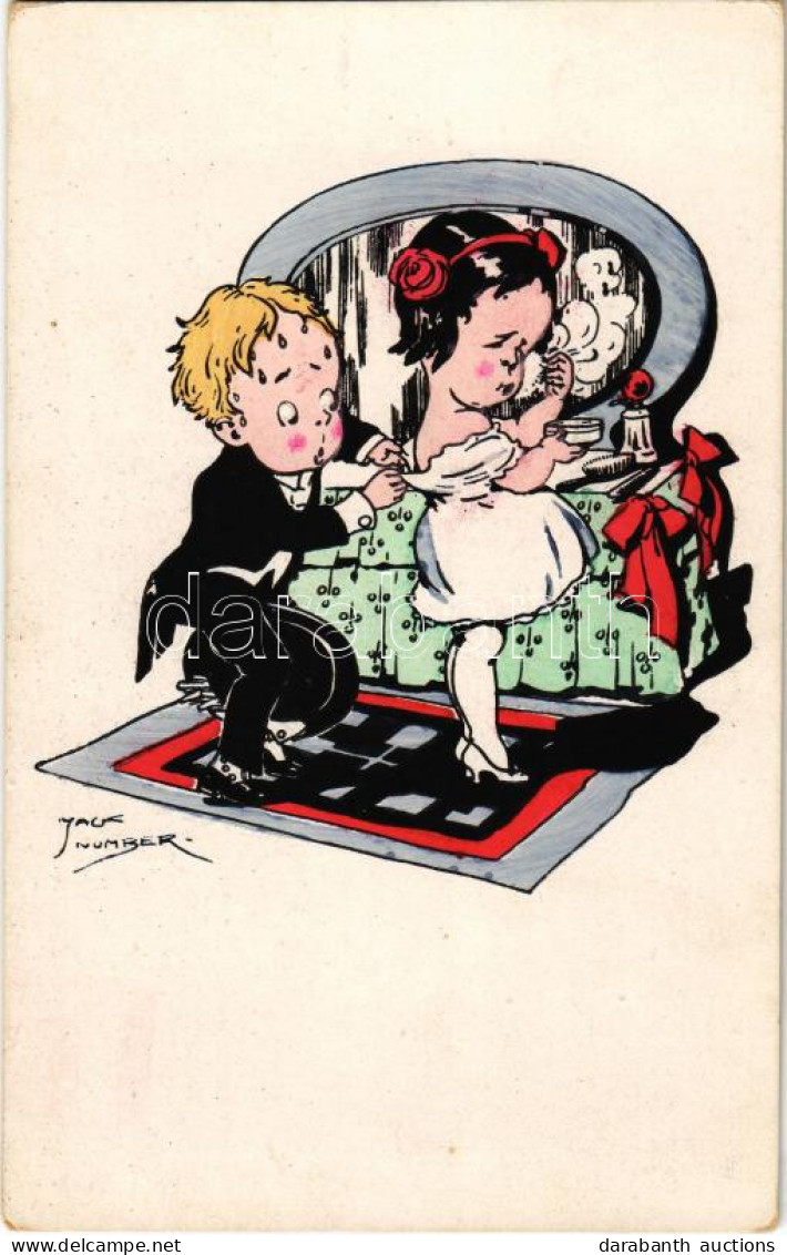 * T2/T3 1933 Children Couple, Humour, P.F.R. 2072/2. S: Jack Number - Non Classés