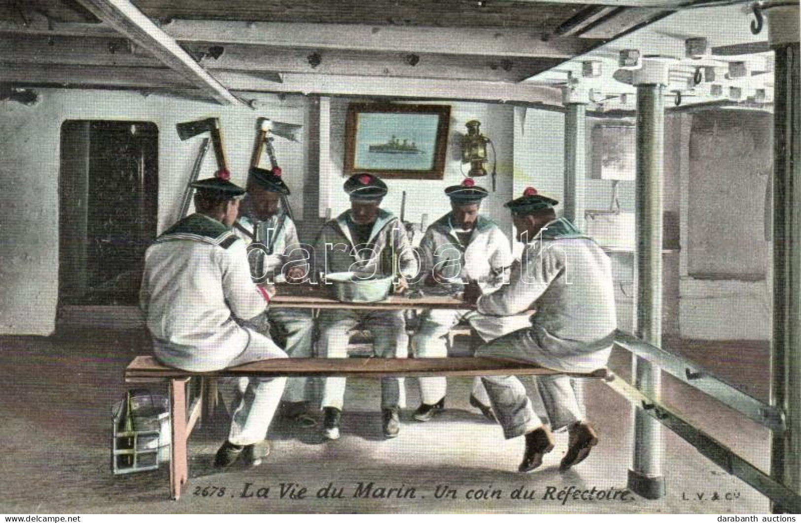 ** T2 La Vie Du Marin. Un Coin Du Refectoire / Inside A French Ship, Dining Hall - Unclassified