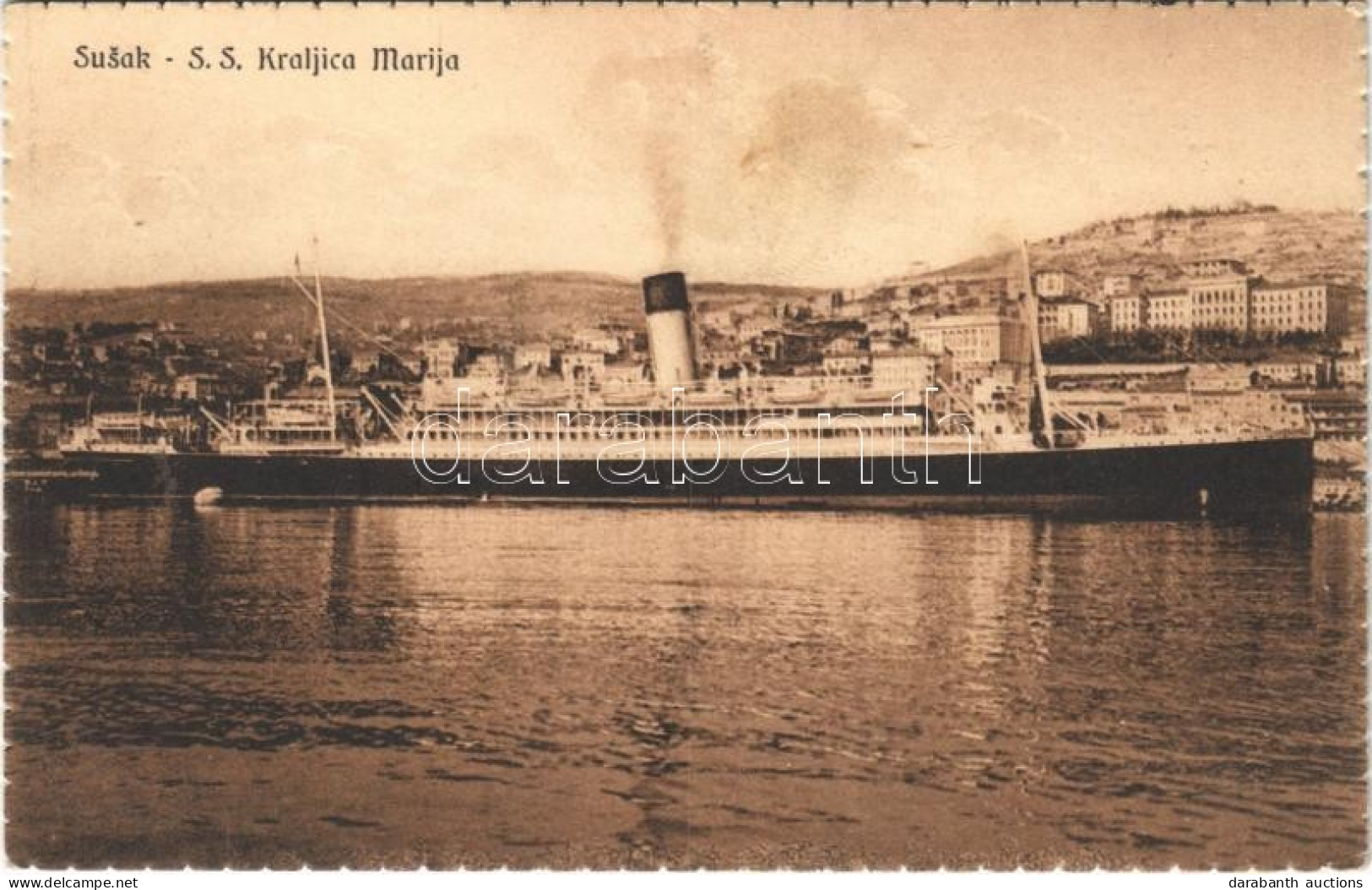 T3 1931 Susak (Fiume, Rijeka), SS Kraljica Marija / Steamship (Rb) - Non Classificati