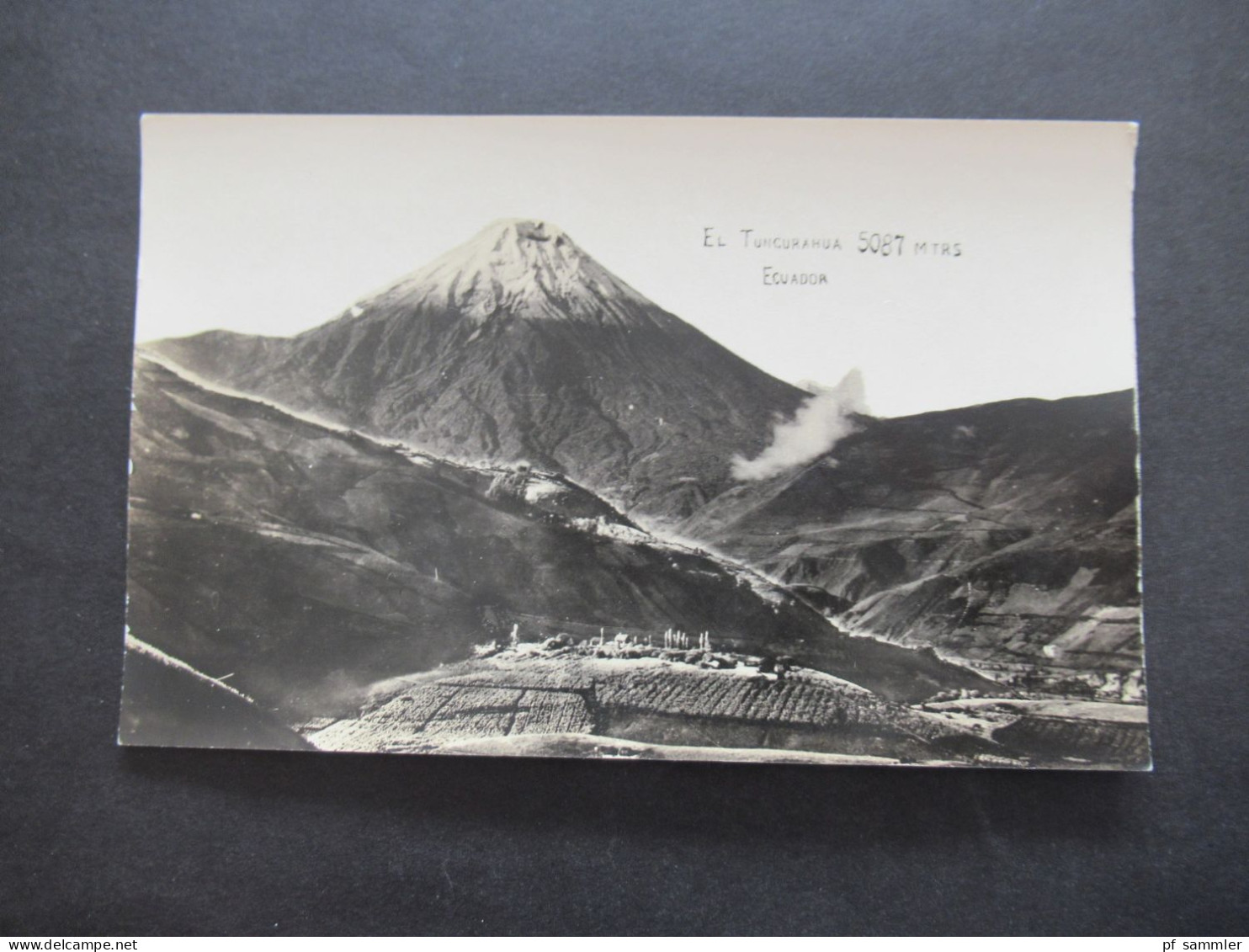 Echtfoto AK Ca. 1920er Jahre El Tungurahua 5087 Mtrs. Ecuador / Vulkan - Equateur