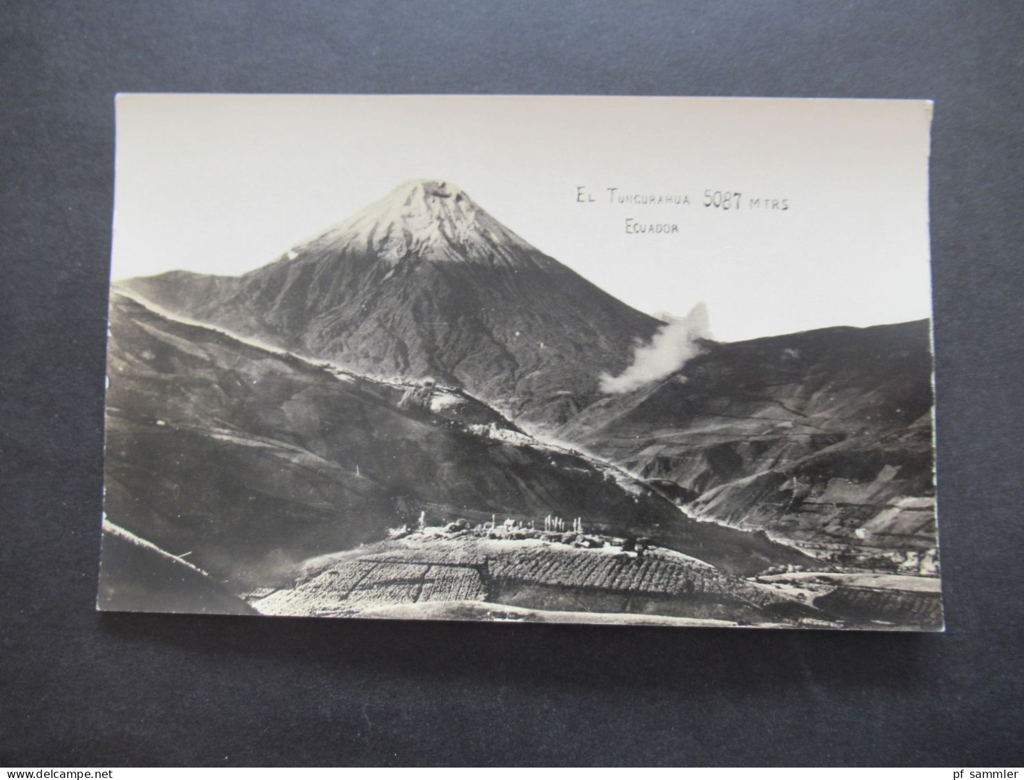 Echtfoto AK Ca. 1920er Jahre El Tungurahua 5087 Mtrs. Ecuador / Vulkan - Ecuador