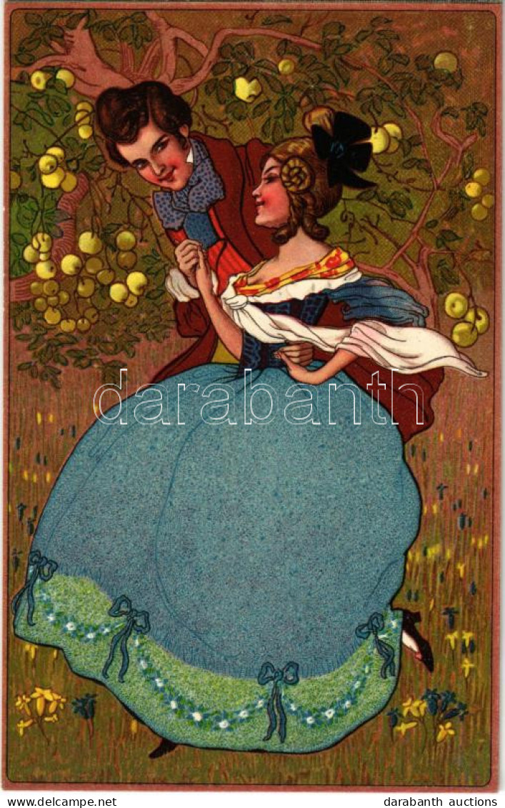 ** T2 Lady Art Postcard, Romantic Couple. T.S.N. S. 684. (6 Dess.) - Unclassified