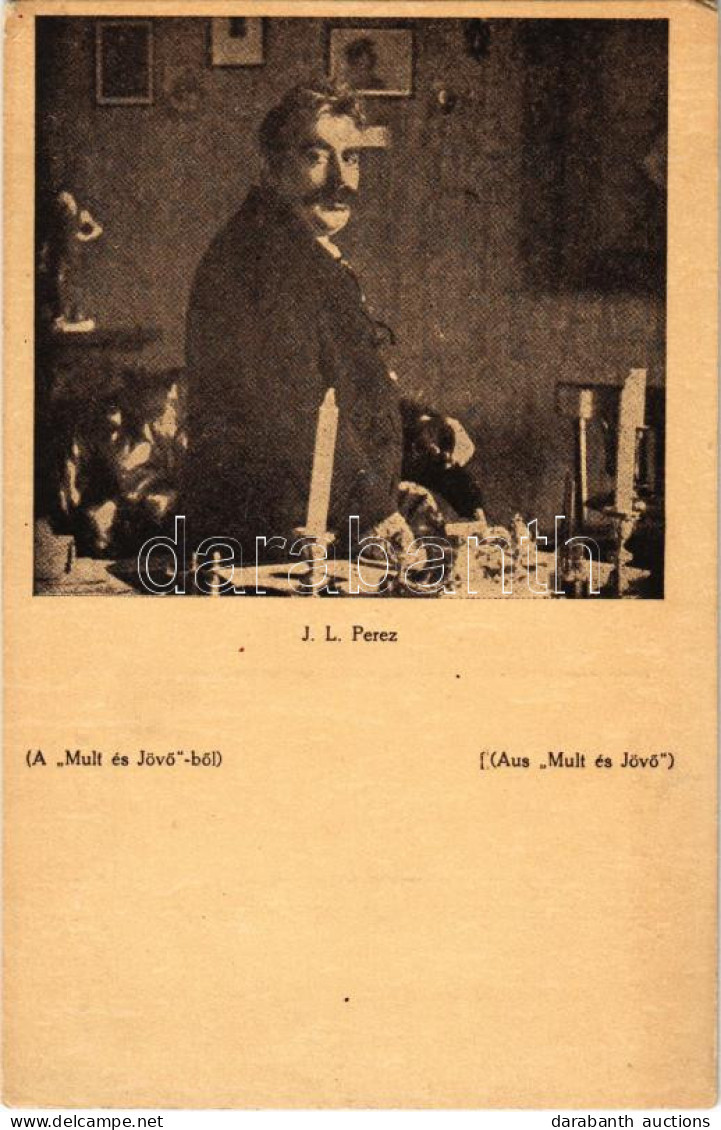 * T2/T3 I.L. Perez. Múlt és Jövő Képeslapok, Judaika / Jewish Writer Isaac Leib Perez. Hungarian Judaica + "Budapest 185 - Sin Clasificación