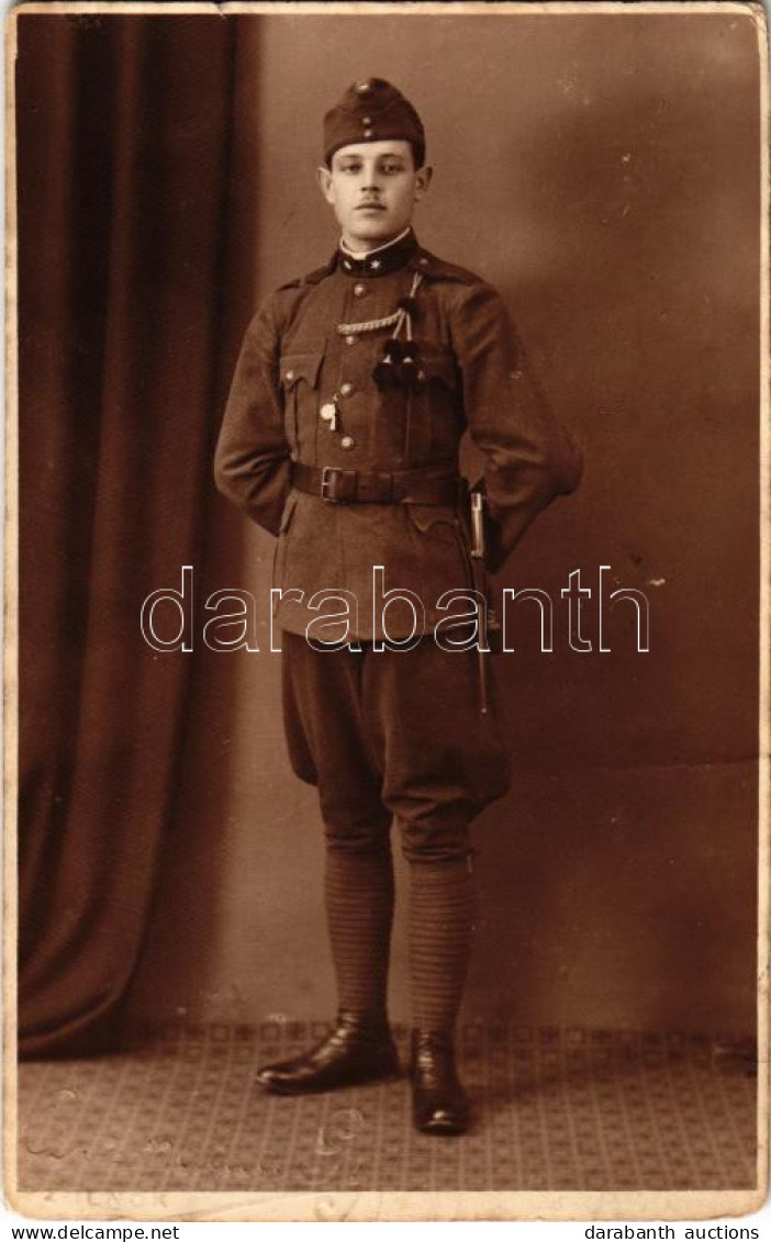 * T3 1936 Sopron, Magyar Katona Tőrrel. Csizmadia Gy. Felvétele / Hungarian Military, Soldier With Dagger. Photo (fl) - Ohne Zuordnung