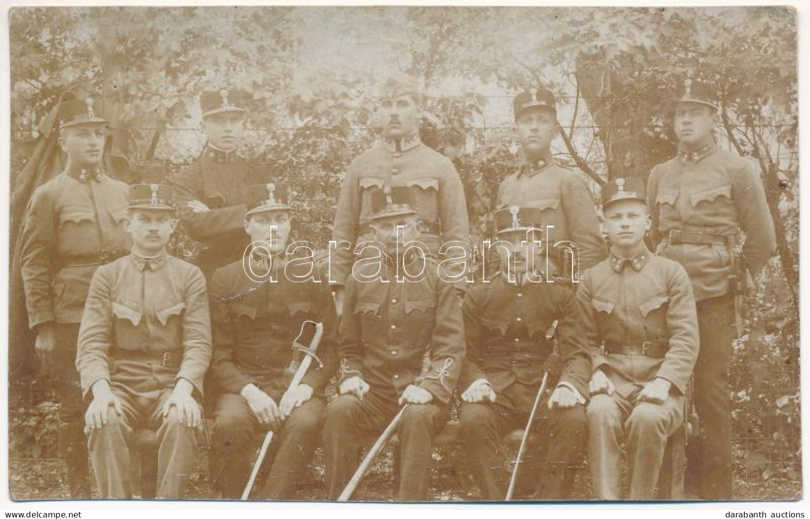 ** T3 Első Világháborús Osztrák-magyar Katonatisztek / WWI Austro-Hungarian K.u.k. Military Officers. Photo (fl) - Non Classés