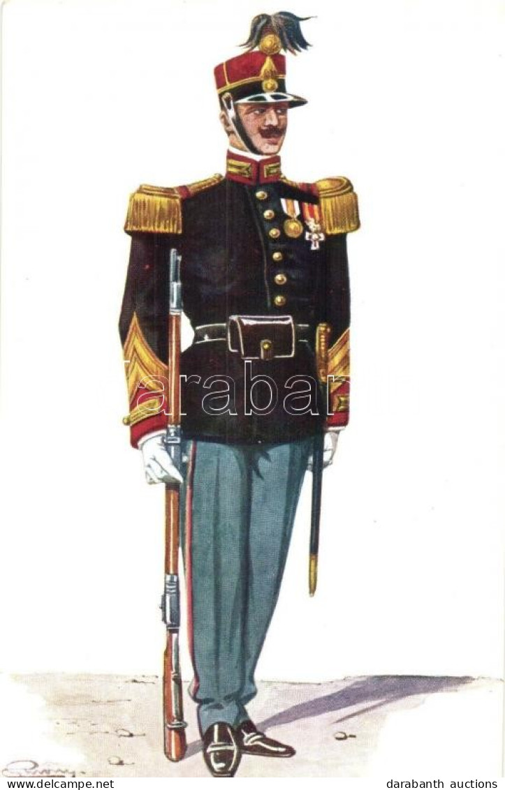 ** T1 Sergente Delle Guardie Palatine In Grande Uniforme / Palatine Guard, Military Unit Of The Vatican, Soldier, Artist - Ohne Zuordnung