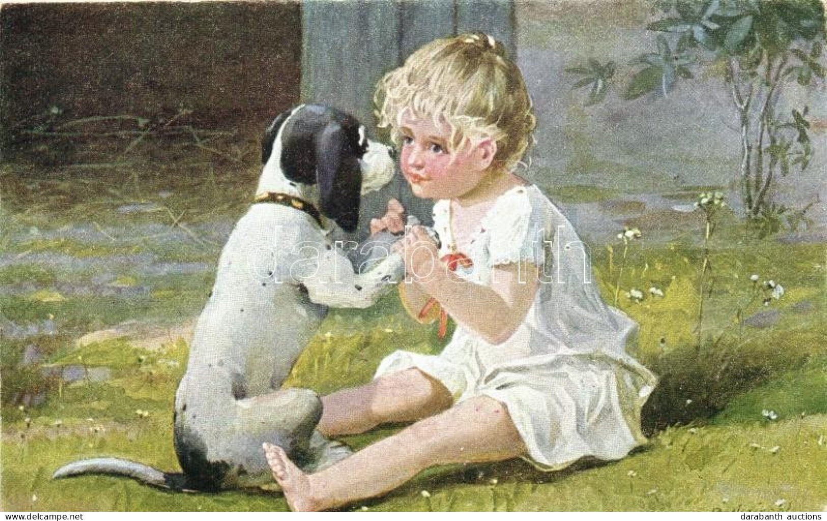 T2/T3 Bons Amis / Child With Dog, Caklovic Nr 52. S: E. Reckziegel - Ohne Zuordnung
