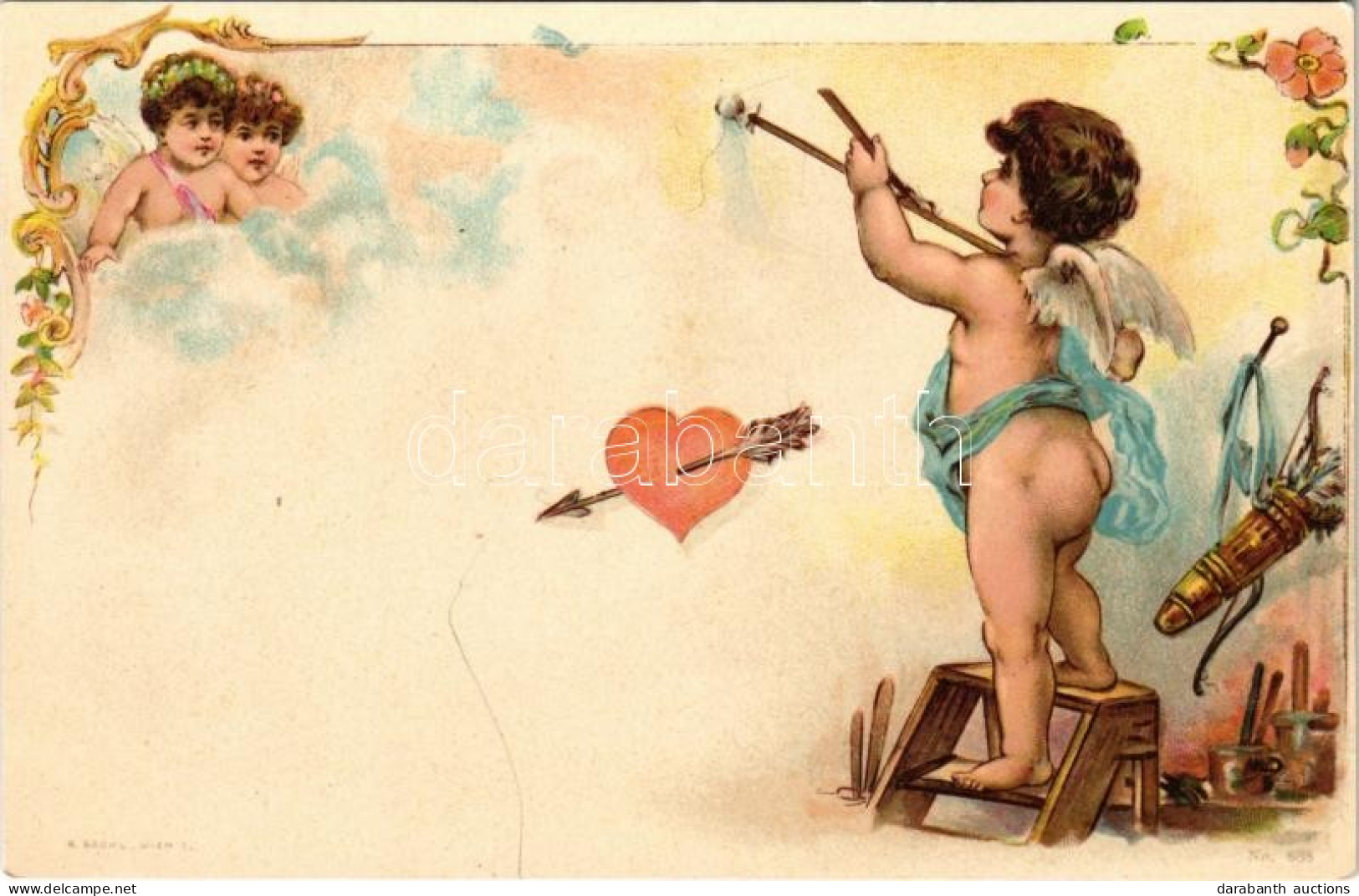 ** T1/T2 Kupidó / Cupid. A. Sockl No. 688. Litho - Non Classificati