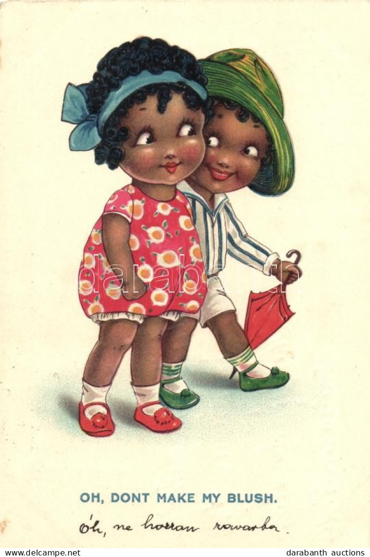 T2 Oh, Don't Make My Blush / 'Cellaro Dolly-Serien' Young Black Couple, Litho - Unclassified