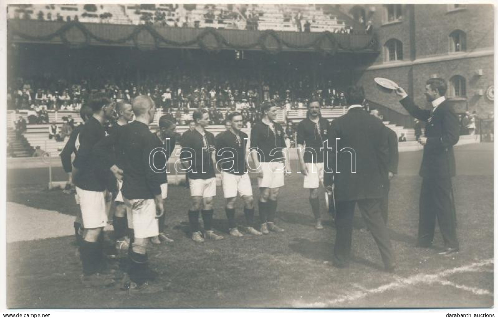 ** T2 1912 Stockholm, Olympiska Spelens Officiella. Nr. 22. Kronprinsen Hälsar Det Ungerska Fotbollaget / 1912 Summer Ol - Non Classificati