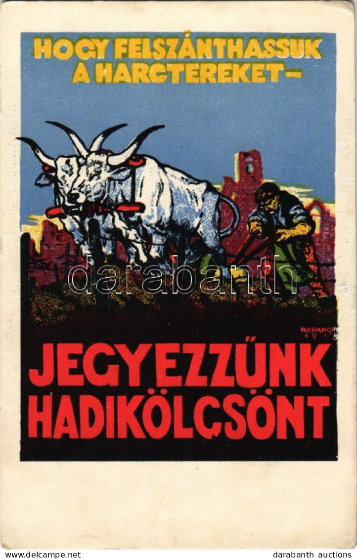 ** T2/T3 Hogy Felszánthassuk A Harctereket, Jegyezzünk Hadikölcsönt! / WWI Austro-Hungarian K.u.K. Military War Loan Pro - Unclassified