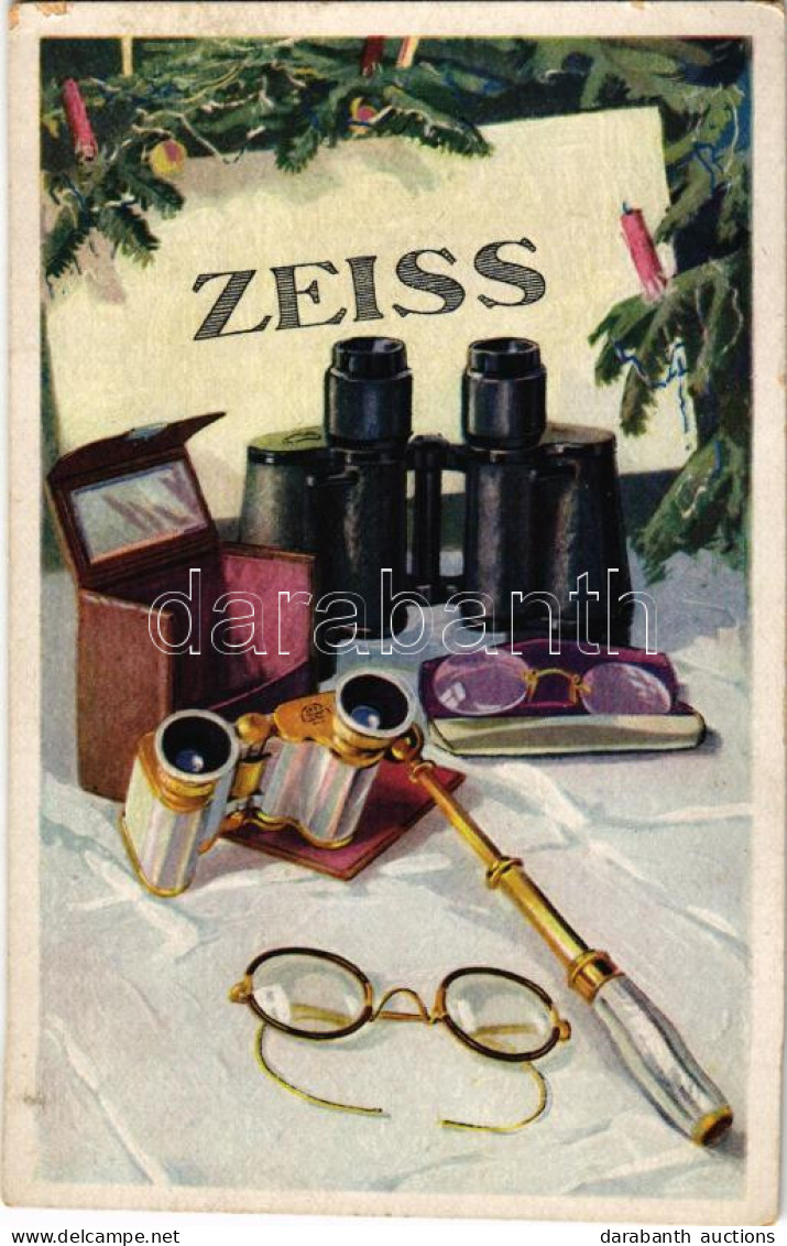 ** T3 Carl Zeiss Jena Szemüveg Reklám - Hátoldalon "Libál és März" Reklám / Zeiss Eye Glasses Advertisement (Rb) - Unclassified