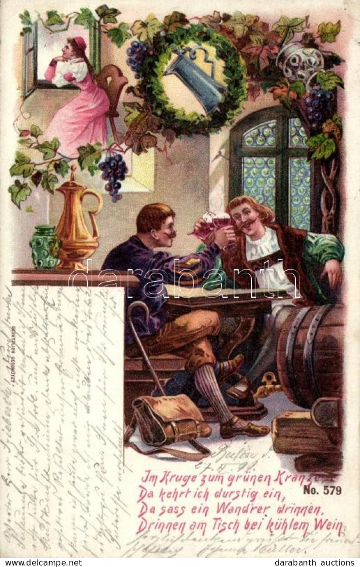 T2/T3 1899 Im Kruge Zum Grünen Kranze... / German Pub Scene, Litho - Non Classés