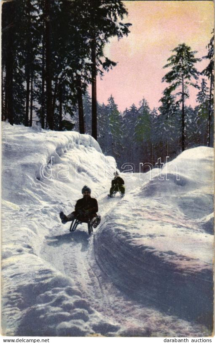 * T2/T3 Szánkózás, Téli Sport / Bobsleigh, Winter Sport. Kunstverlag Percy Hein - Non Classés