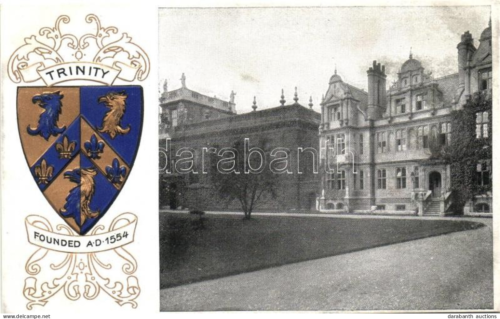 ** T2 Oxford, Trinity, Coat Of Arms; Heraldic Series Of Postcards Oxford No. 18. Emb. - Non Classificati