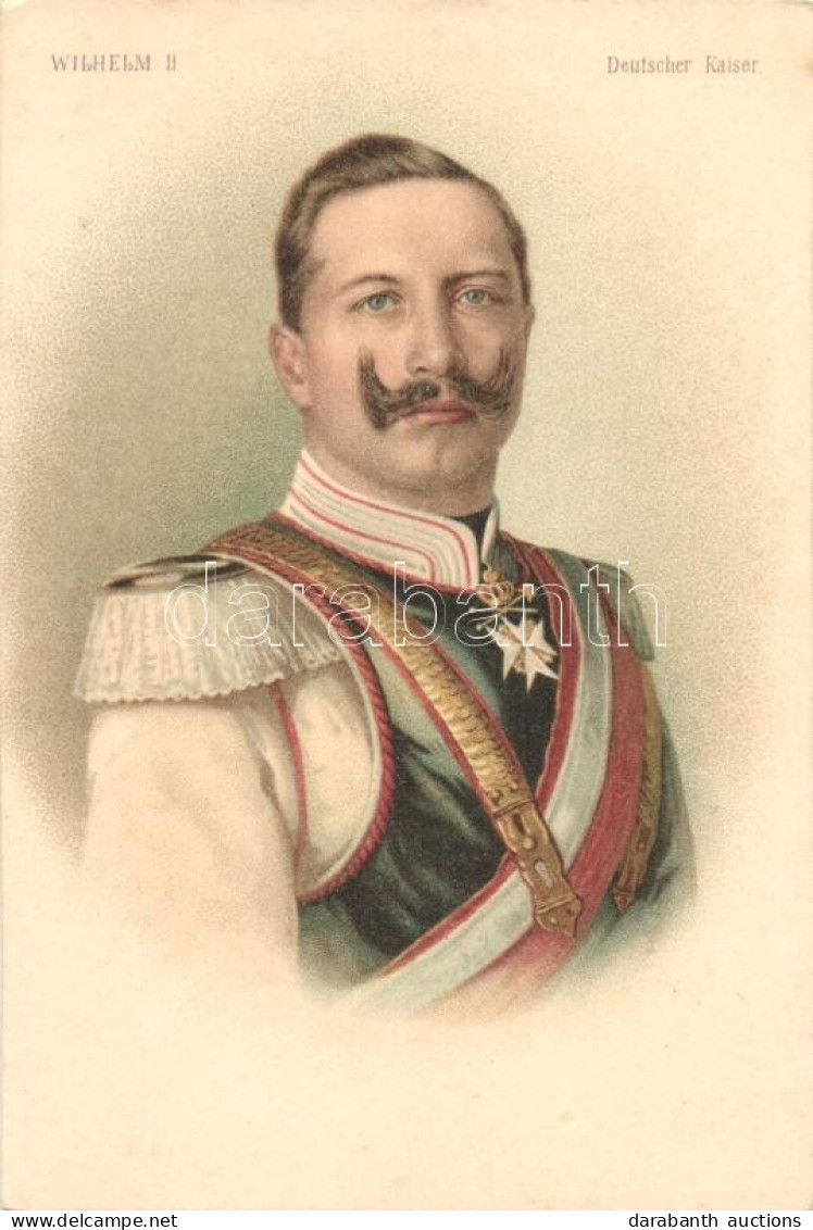 ** T2 Wilhelm II, Deutscher Kaiser, Litho - Non Classificati