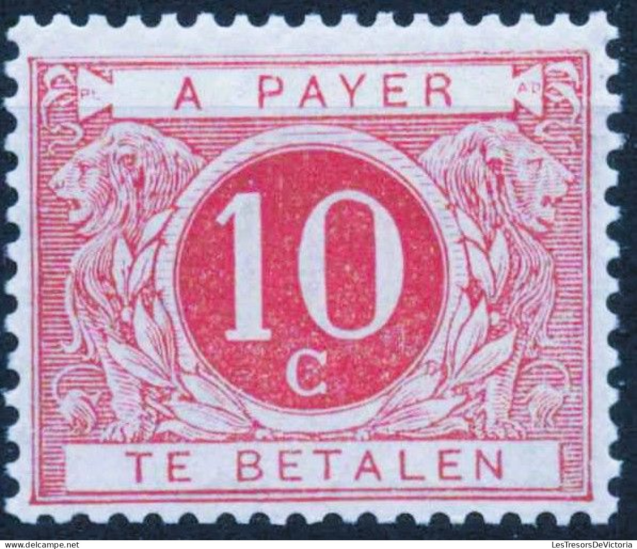 Timbres - Belgique - 1899 - Timbres Taxe - COB TX 4** - Brun Rouge - Cote 130 - Postzegels