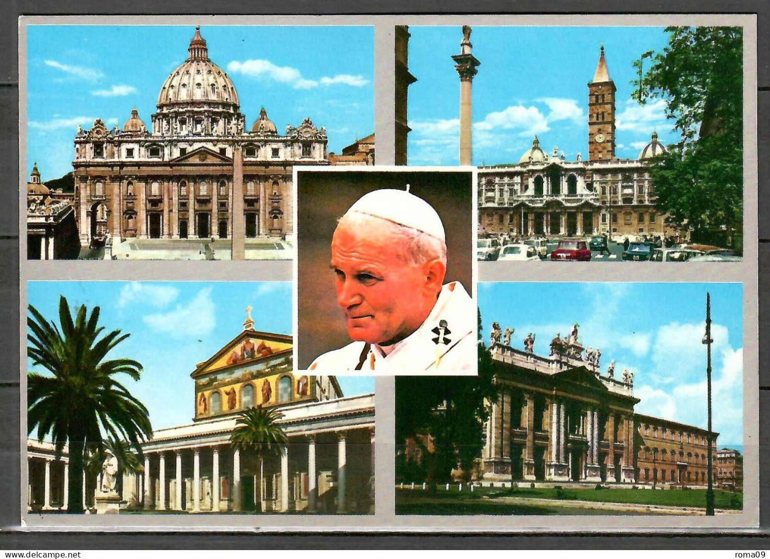 MiNr. 928 + 854; Die Weltreisen Von Papst Johannes Paul II; Auf Karte Nach Deutschland; B-1015 - Covers & Documents