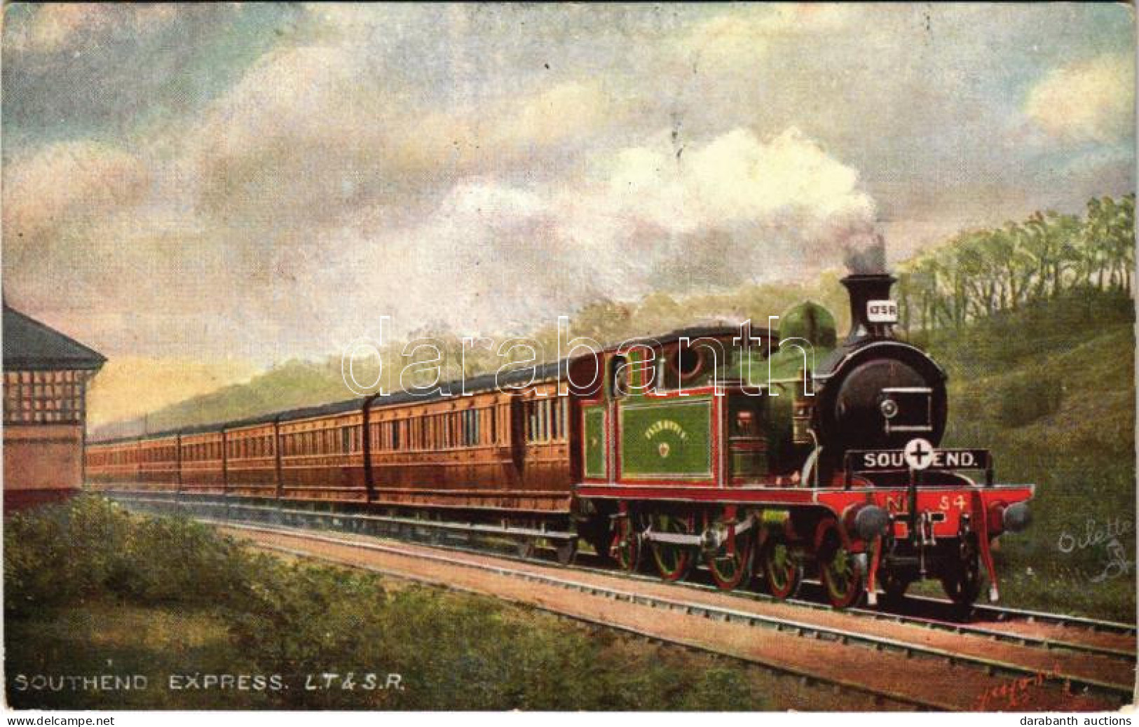 T2/T3 1907 Southend Express. L.T. & S.R. Raphael Tuck & Sons' "Oilette" "Famous Expresses" Series III. Postcard 9150. (E - Unclassified